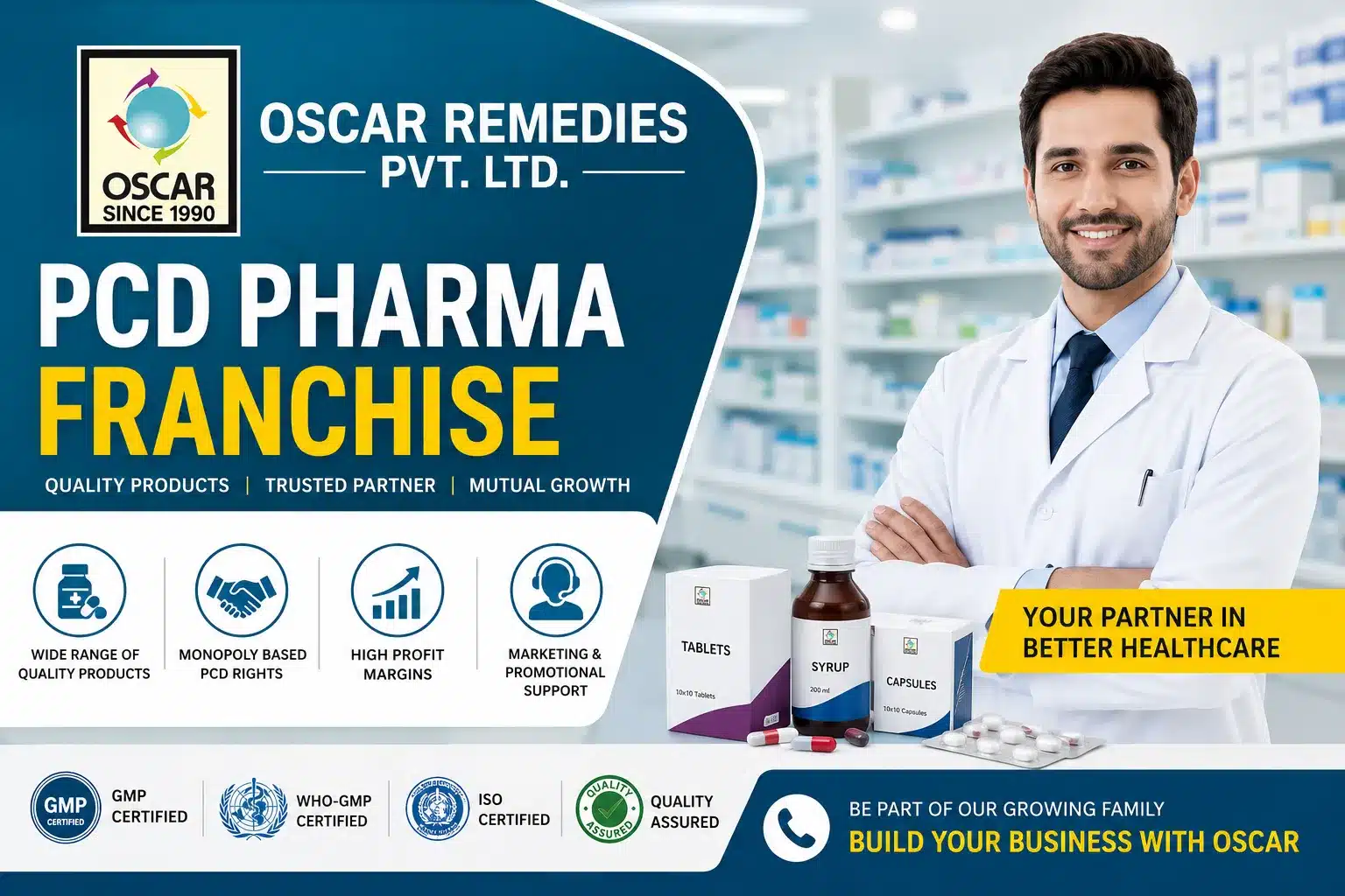 Oscar Remedies Pvt. Ltd. | PCD Pharma Franchise