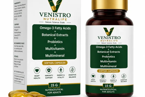 Omega- Fatty acid and multi vitamin softgel capsules