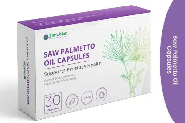 Saw palmetto oil capsules