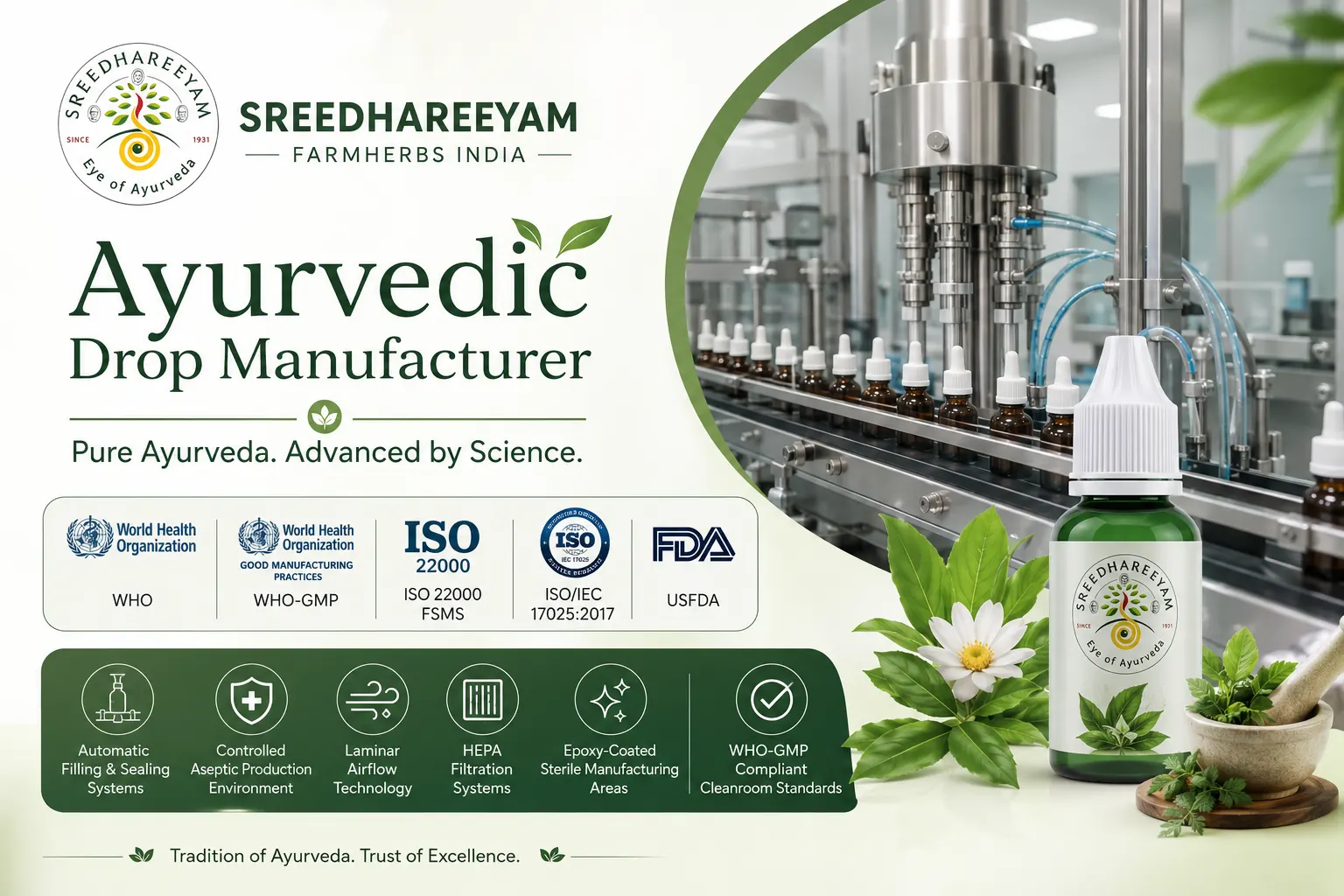 Sreedhareeyam- Ayurvedic drop manufacturer in India